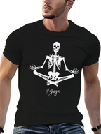 Yoga Skeleton Black T-Shirt