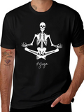 Yoga Skeleton Black T-Shirt