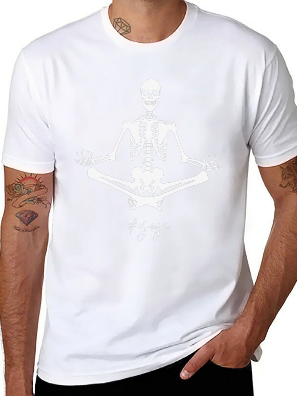 Yoga Skeleton Black T-Shirt