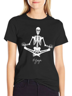 Yoga Skeleton Black T-Shirt
