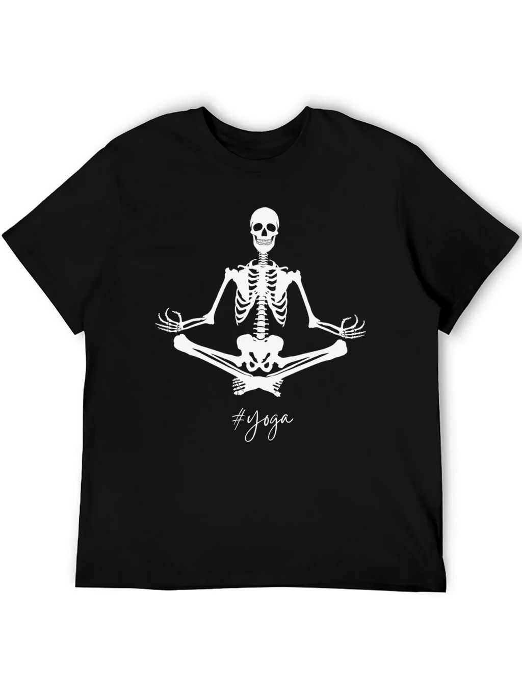 Yoga Skeleton Black T-Shirt