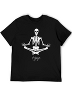 Yoga Skeleton Black T-Shirt