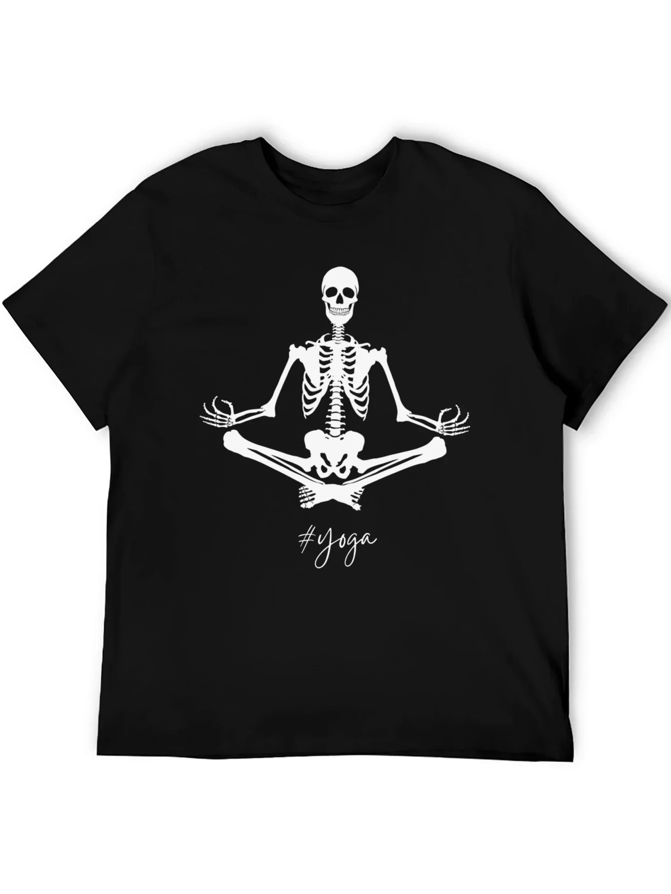 Yoga Skeleton Black T-Shirt