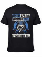 Fishing T-Shirt: Winter Spring Summer Fall