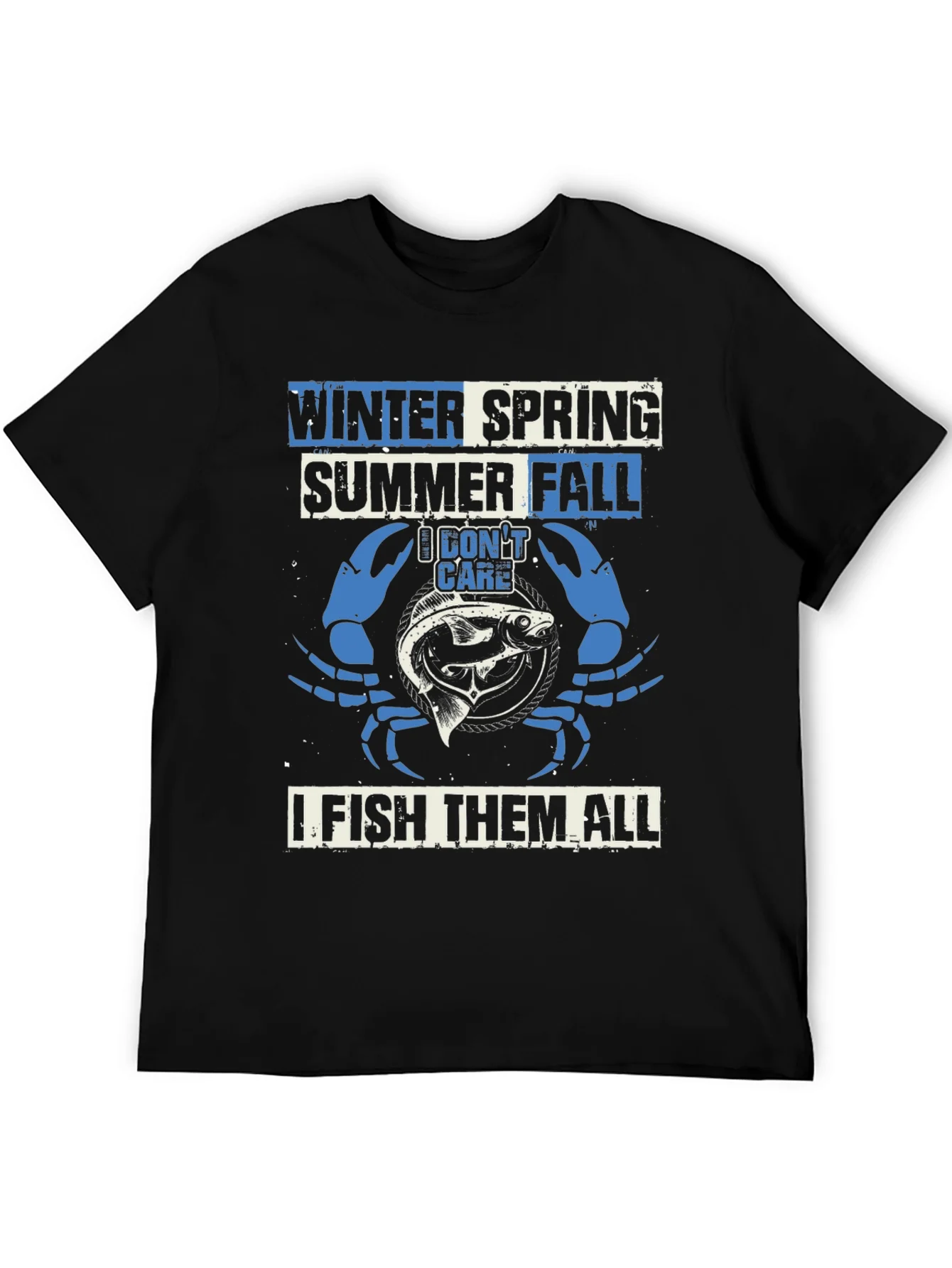 Fishing T-Shirt: Winter Spring Summer Fall