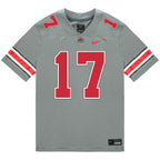 Carnell Tate Ohio State Buckeyes Jersey – Grey