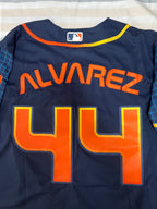 Baseball Jerseys New Houston Astros 44 Yordan Alvarez Navy Stitched 2022 Space City Connect Jerseys