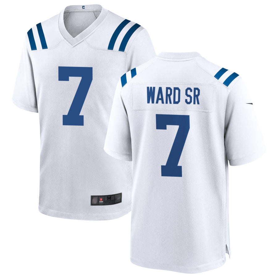 IN.Colts #7 Charvarius Ward Player White Home Game Football Jerseys