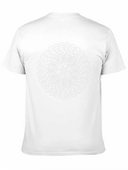 Geometric Mandala Graphic T-Shirt - Black