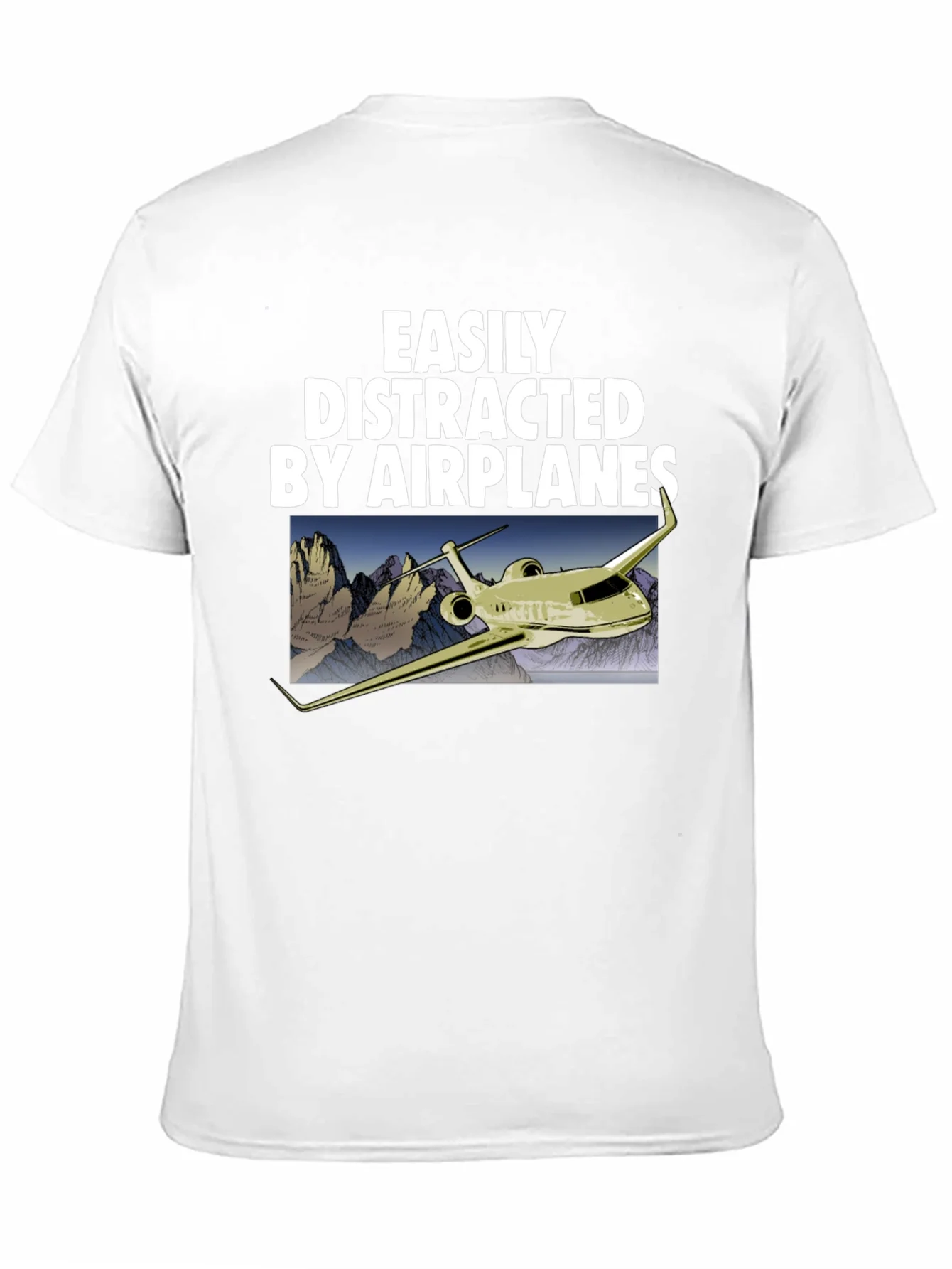 Easily Distracted By Airplanes Graphic Tee