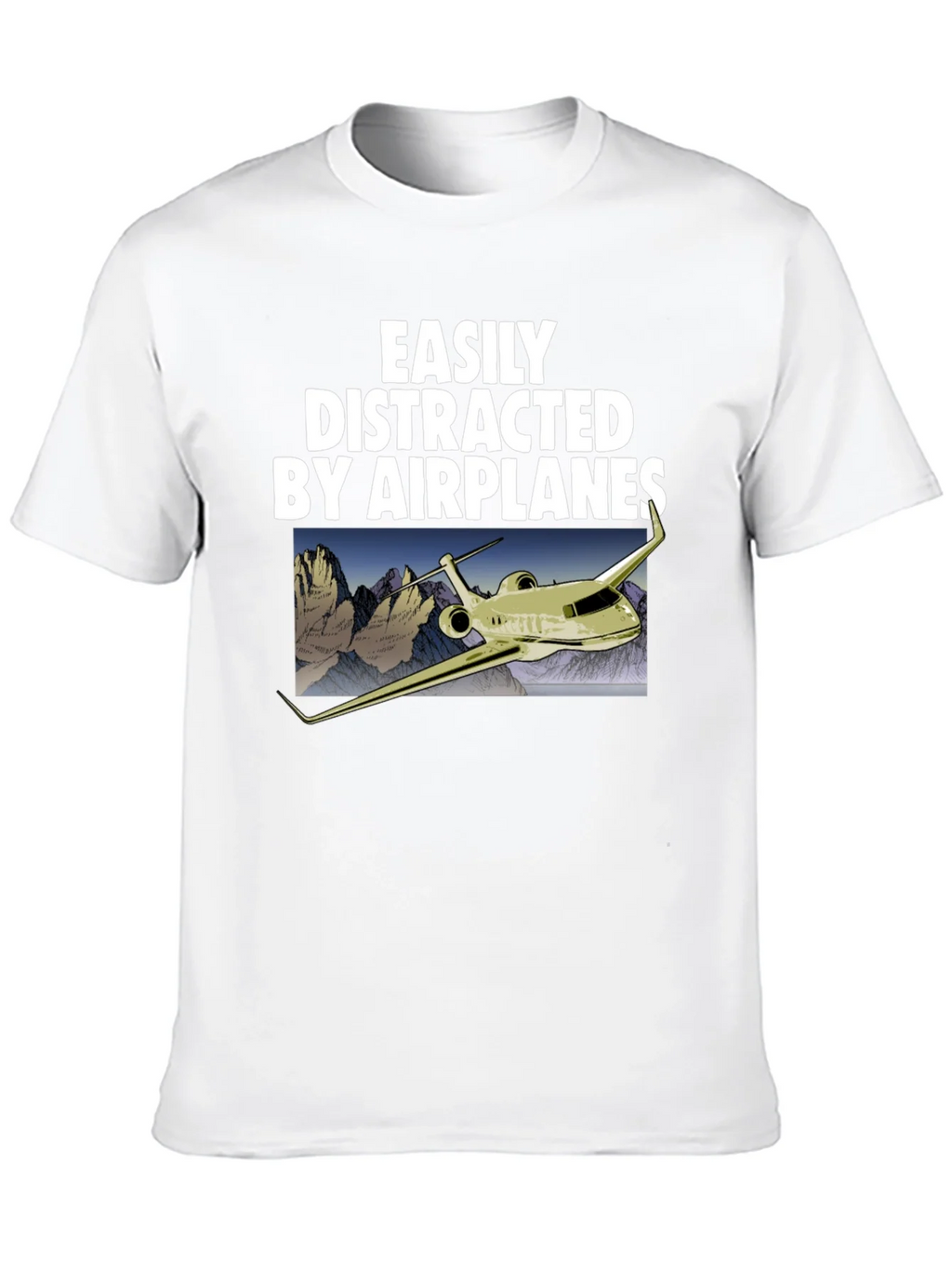 Easily Distracted By Airplanes Graphic Tee