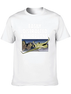Easily Distracted By Airplanes Graphic Tee