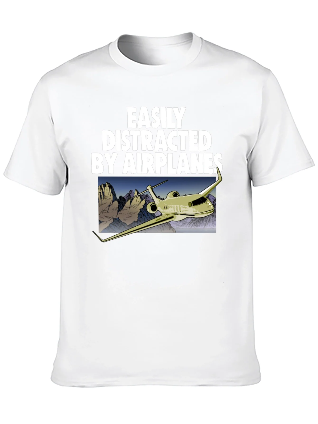 Easily Distracted By Airplanes Graphic Tee