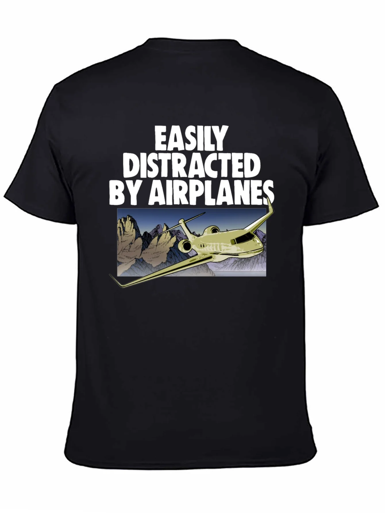 Easily Distracted By Airplanes Graphic Tee