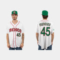 #45 JOEY MENESES MEXICO BASEBALL 2023 WORLD BASEBALL CLASSIC JERSEY ¨C WHITE Stitches Baseball Jerseys