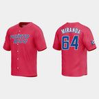 #64 JOSE MIRANDA PUERTO RICO BASEBALL 2023 WORLD BASEBALL CLASSIC JERSEY ¨C RED Stitches Baseball Jerseys