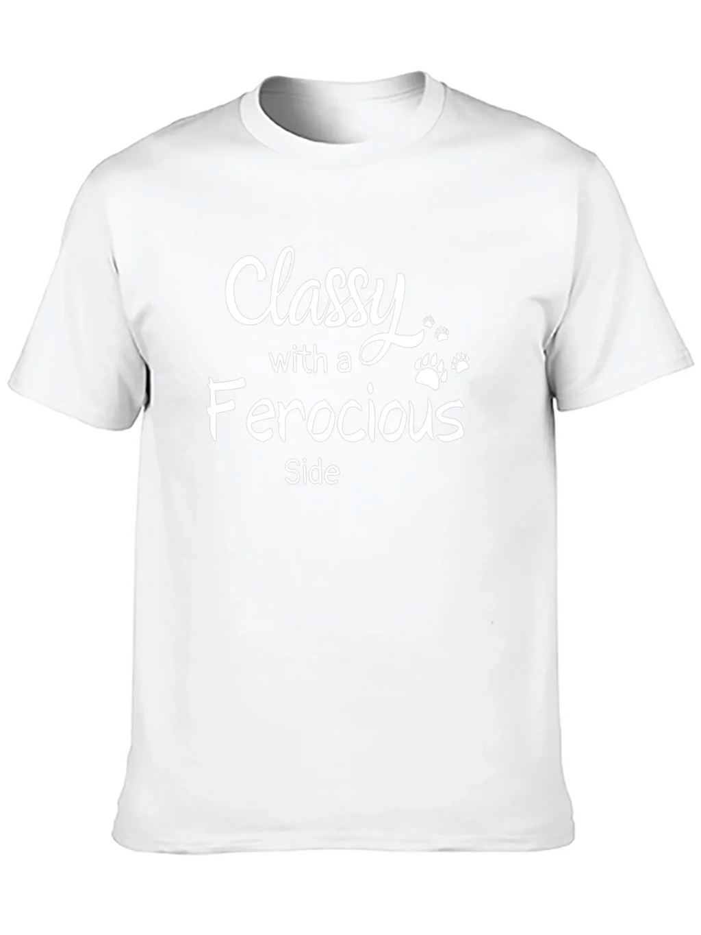 Classy With A Ferocious Side Black T-Shirt