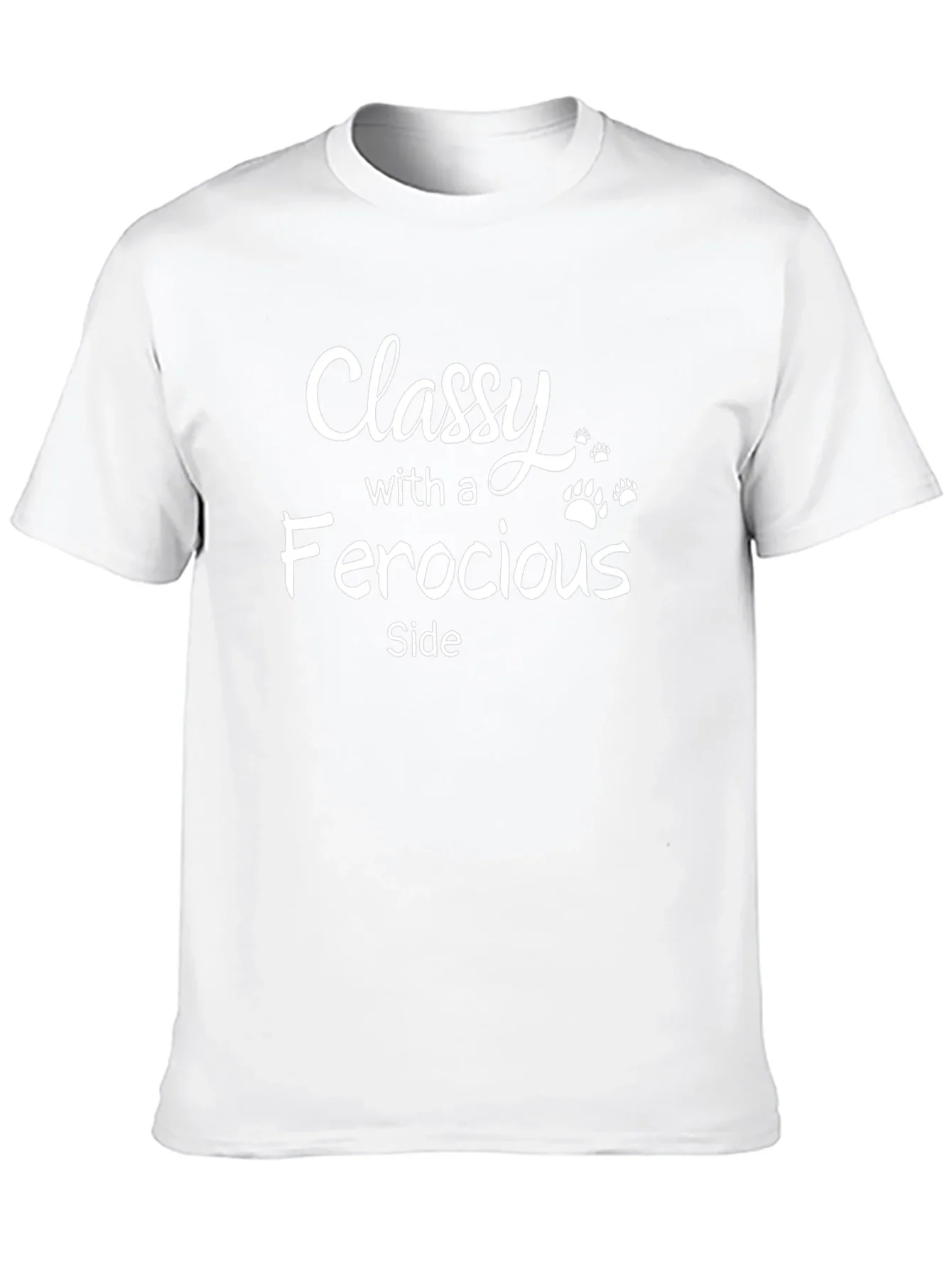 Classy With A Ferocious Side Black T-Shirt
