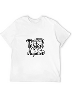 Funny Patience Tested Negative Black T-Shirt