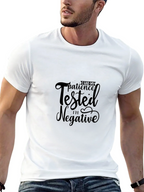 Funny Patience Tested Negative Black T-Shirt