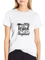 Funny Patience Tested Negative Black T-Shirt
