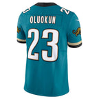 J.Jaguars #23 Foye Oluokun Prowler Throwback Vapor F.U.S.E. Limited Jersey - Teal Player Football Jerseys