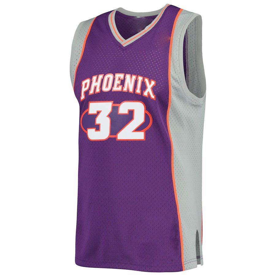 P.Suns #32 Jason Kidd 2000-2001 Authentic Hardwood Classics Swingman Jerseyy Purple Stitched American Basketball Jersey