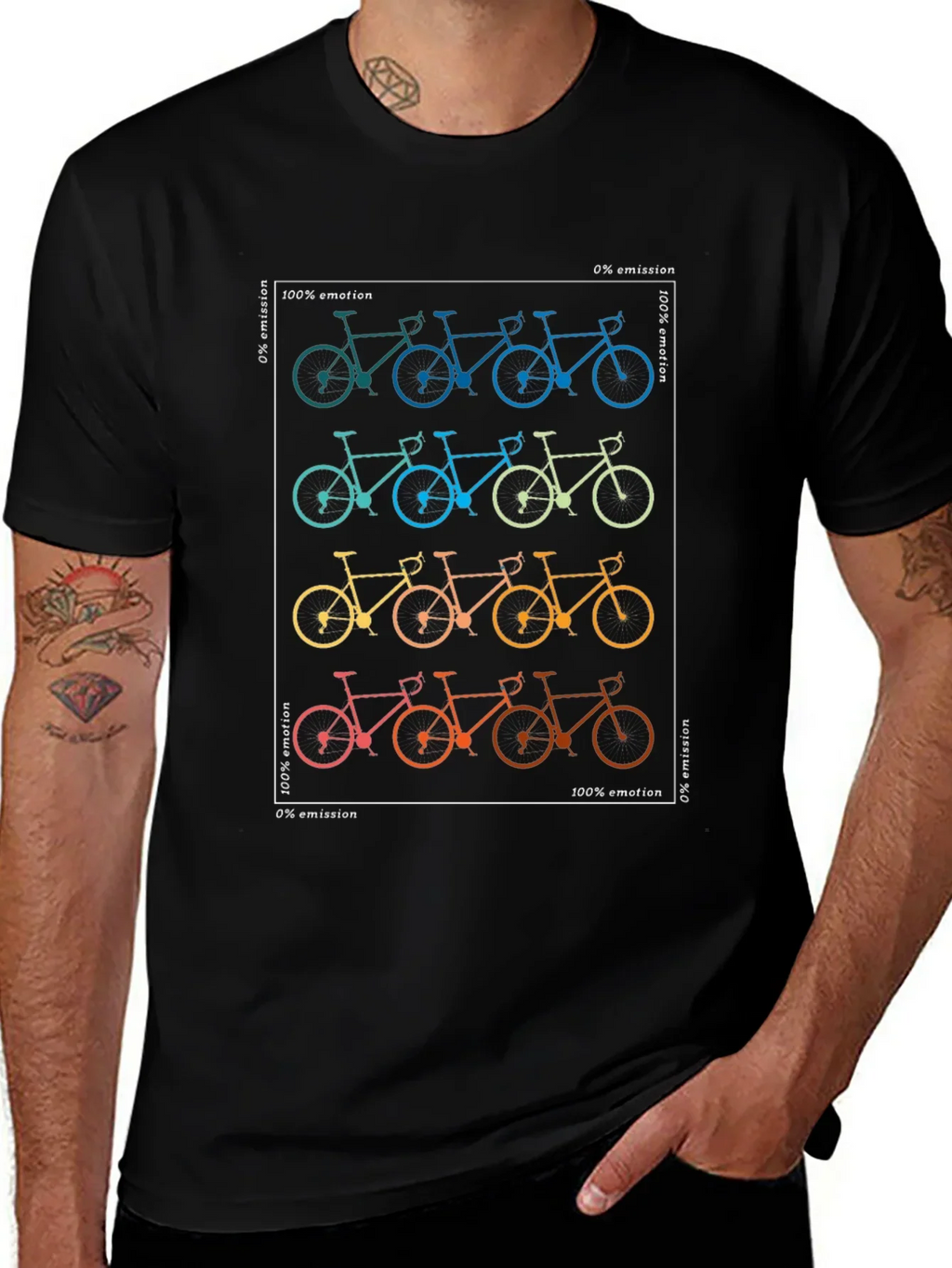 Cycling Emotion Graphic Tee - Eco Friendly Shirt