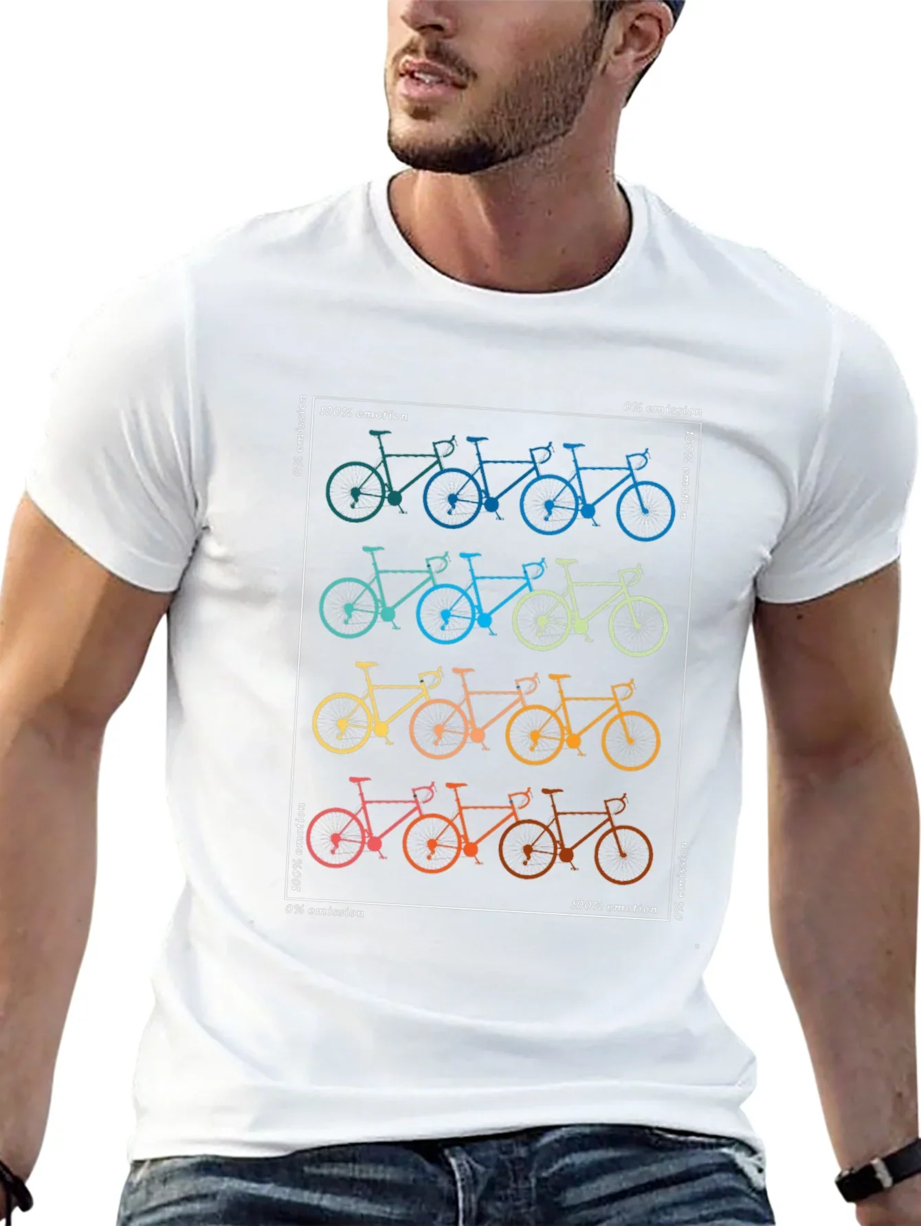 Cycling Emotion Graphic Tee - Eco Friendly Shirt