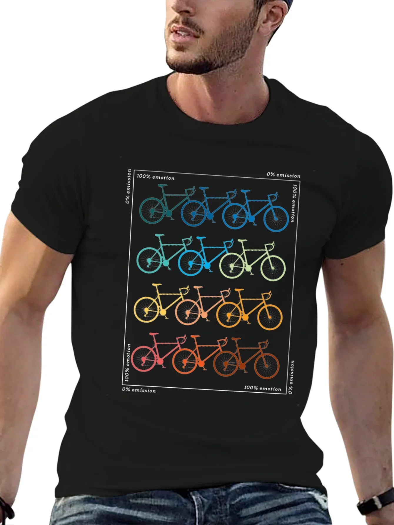 Cycling Emotion Graphic Tee - Eco Friendly Shirt
