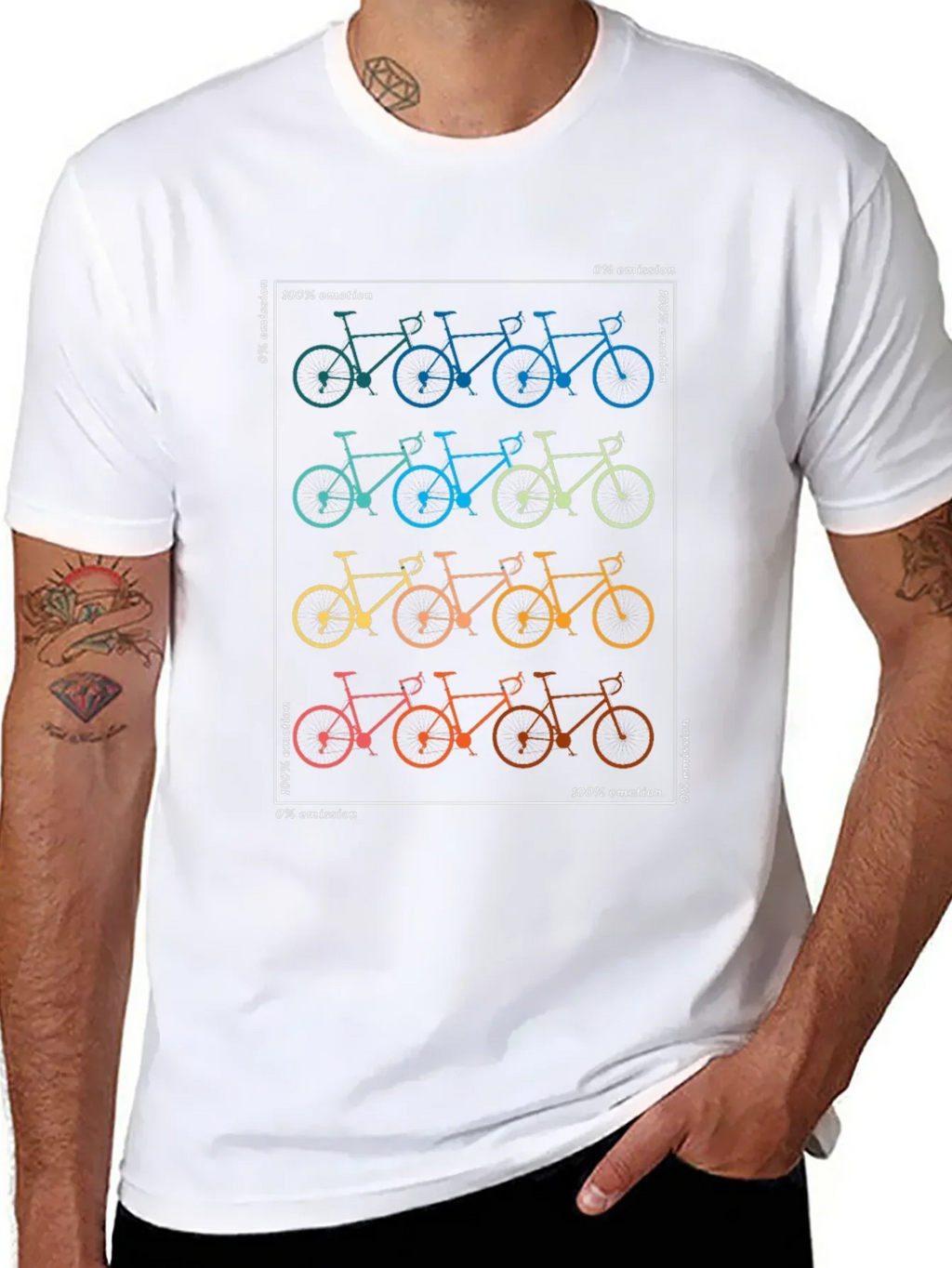 Cycling Emotion Graphic Tee - Eco Friendly Shirt