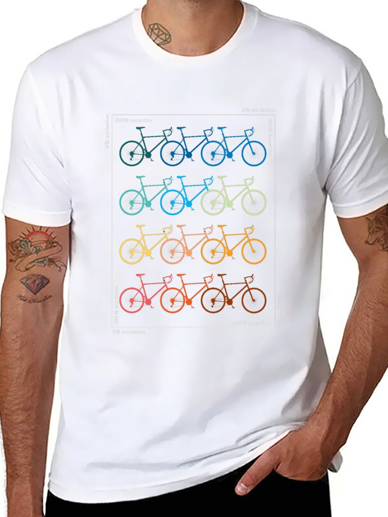 Cycling Emotion Graphic Tee - Eco Friendly Shirt