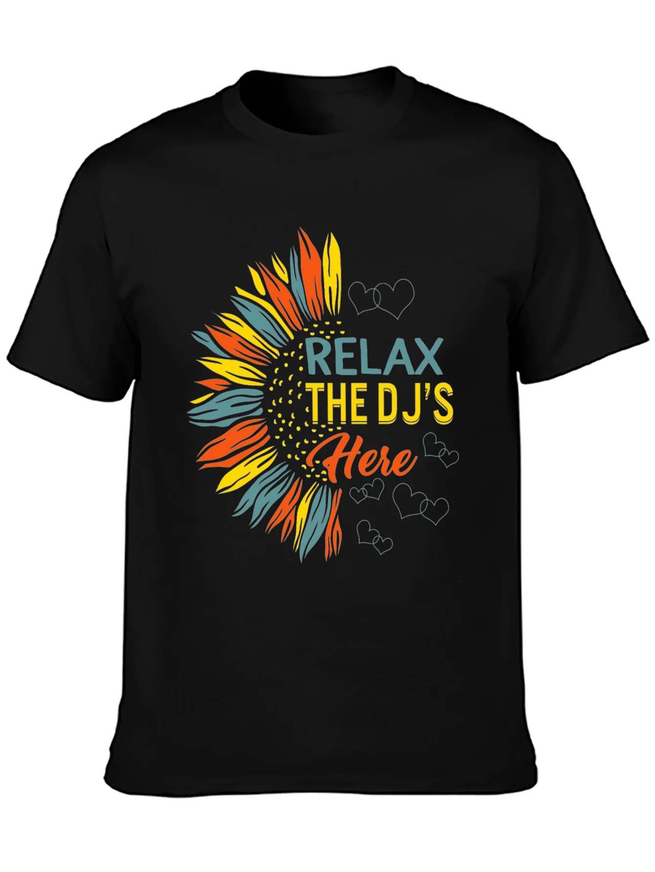 Relax DJs Here Graphic Tee Sunflower