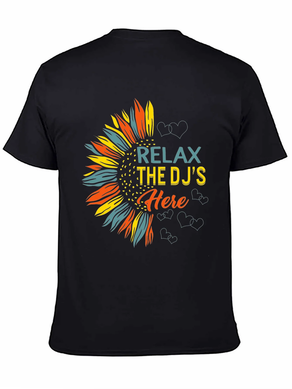 Relax DJs Here Graphic Tee Sunflower