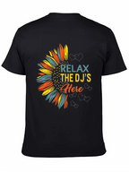 Relax DJs Here Graphic Tee Sunflower
