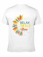 Relax DJs Here Graphic Tee Sunflower