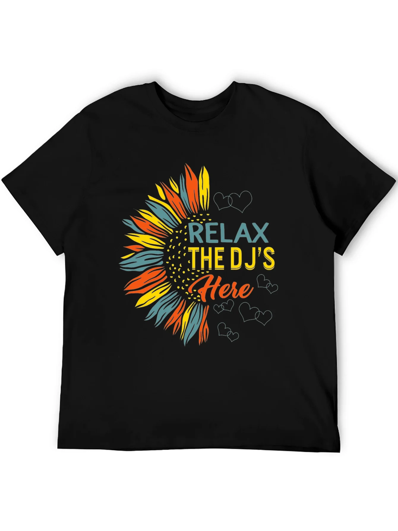 Relax DJs Here Graphic Tee Sunflower