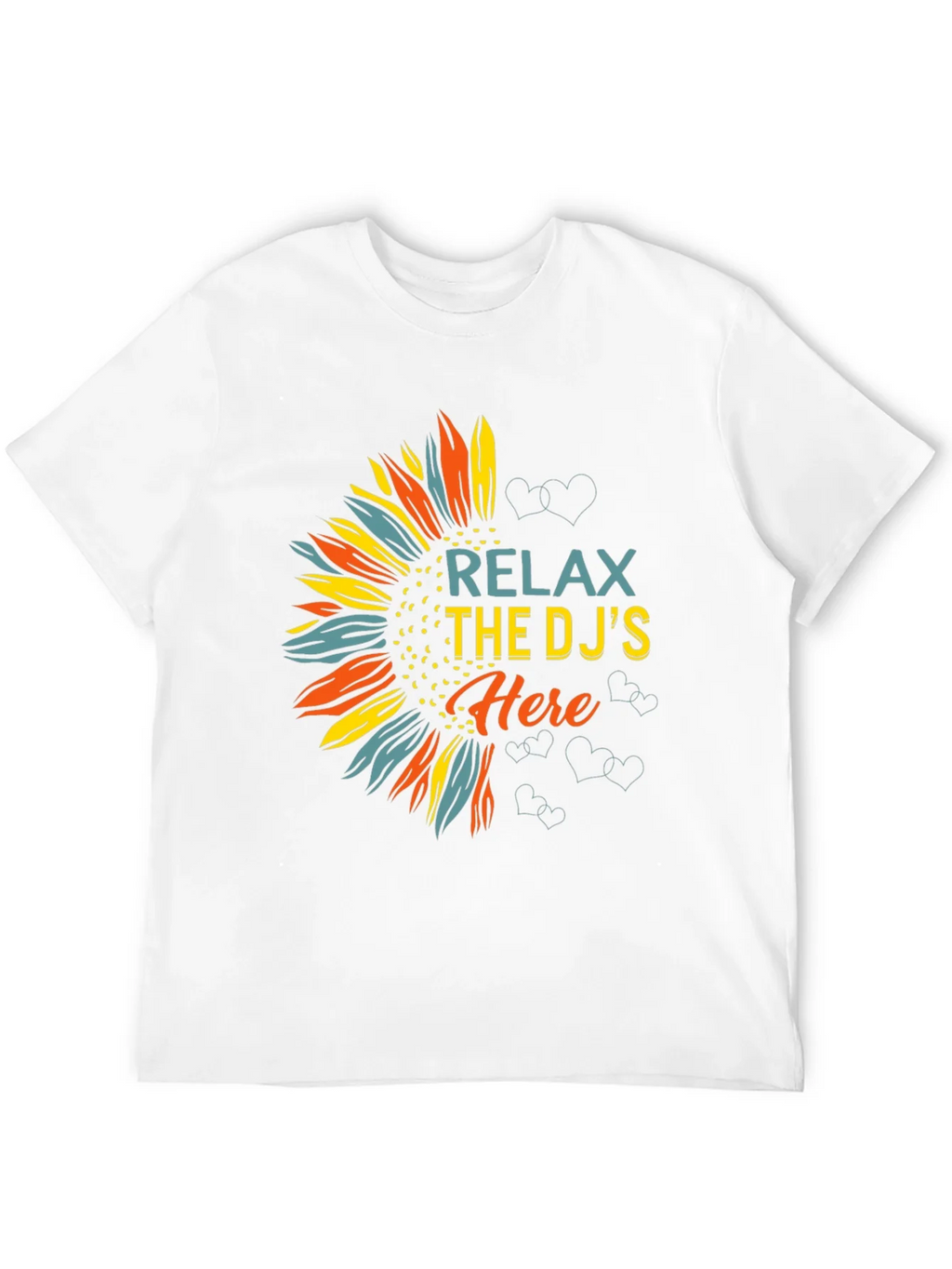 Relax DJs Here Graphic Tee Sunflower
