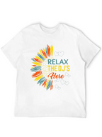 Relax DJs Here Graphic Tee Sunflower