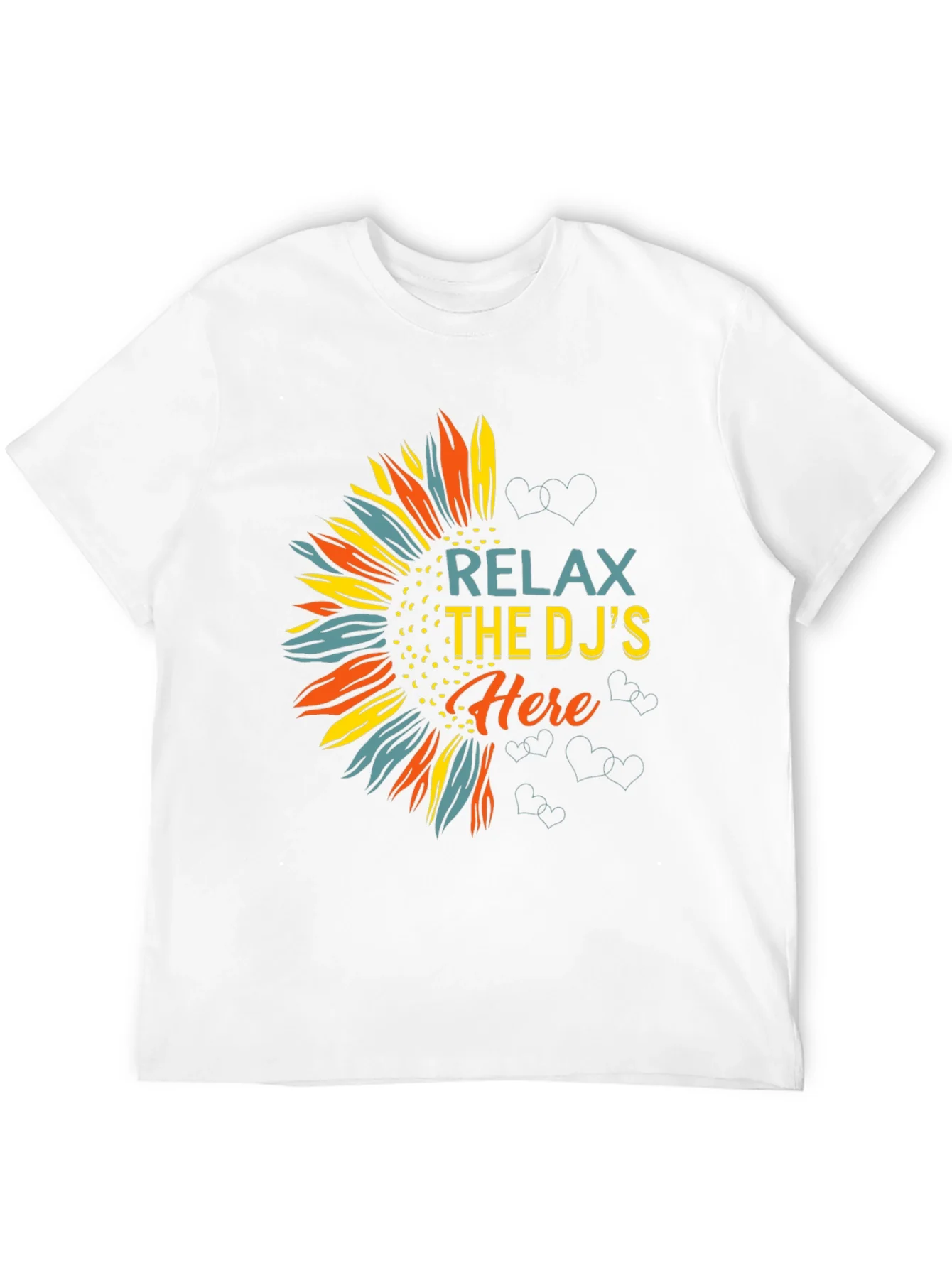Relax DJs Here Graphic Tee Sunflower