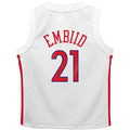 PH.76ers #21 Joel Embiid Toddler 2022-23 Replica Jersey  City Edition White Stitched American Basketball Jersey