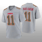 KC.Chiefs #11 Marquez Valdes-Scantling Gray Atmosphere Player Game Jersey Stitched American Football Jerseys