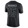 KC.Chiefs #15 Patrick Mahomes Player Black RFLCTV Limited Football Jerseys