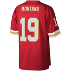 KC.Chiefs #19 Joe Montana  Red 1994 Legacy Player Replica Jersey Stitched American Football Jerseys