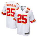 KC.Chiefs #25 Clyde Edwards-Helaire Player White Home Game Football Jerseys