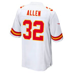 KC.Chiefs #32 Marcus Allen White Retired Player Game Jersey Stitched American Football Jerseys