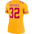 KC.Chiefs #32 Tyrann Mathieu Gold Inverted Legend Player Jersey Stitched American Football Jerseys