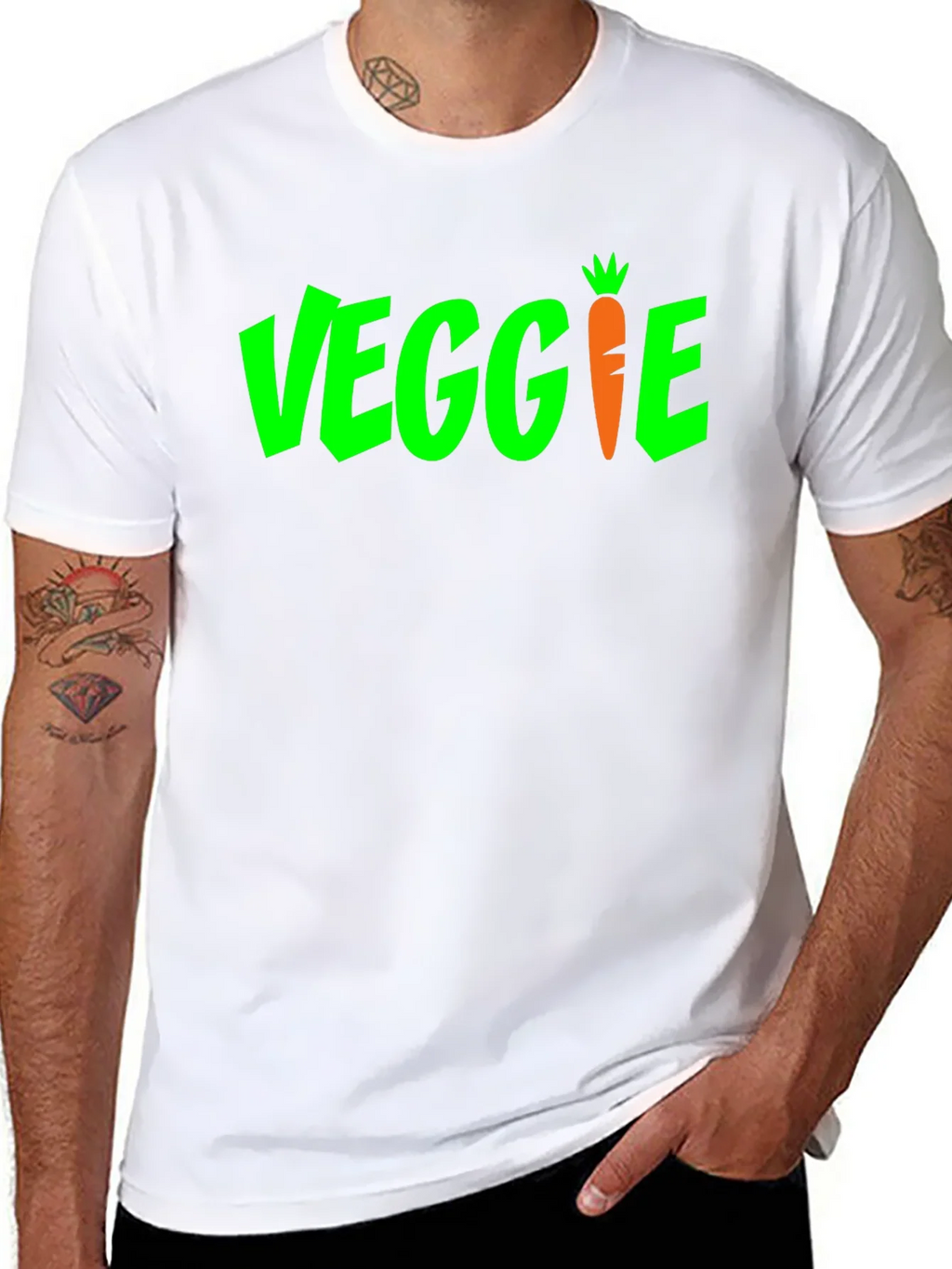 Veggie Graphic Tee - Vegan Carrot Humor Shirt