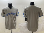 Kansas City Royals Blank Gray 2024 Away Limited Stitched Baseball Jersey