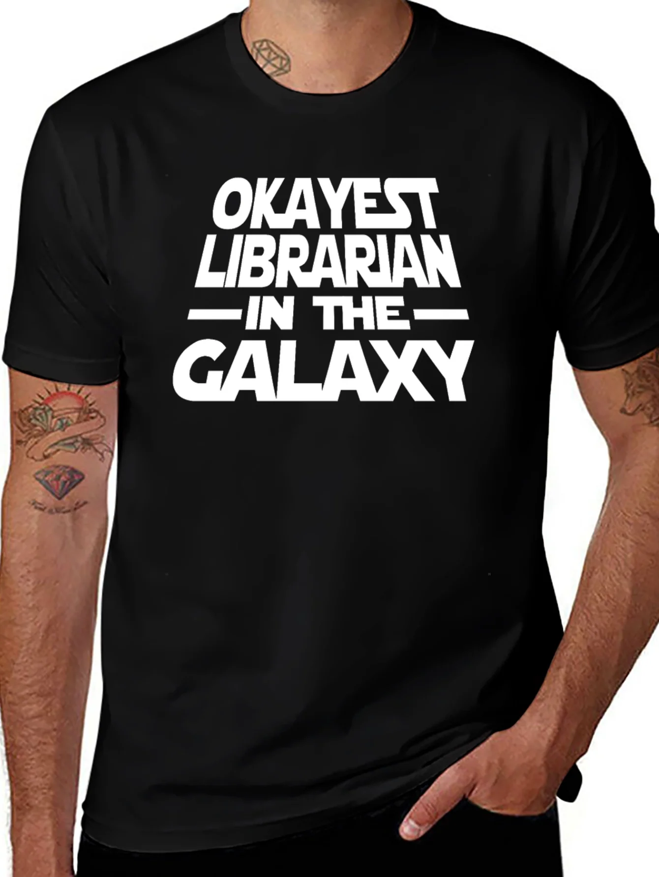Okayest Librarian in the Galaxy T-Shirt